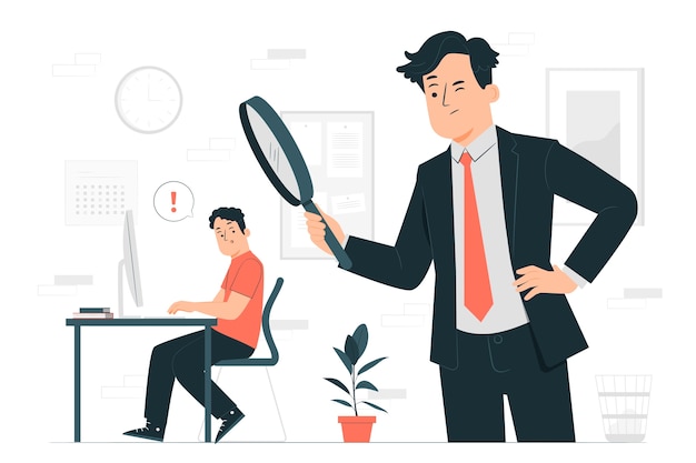 Illustration du concept de surveillance