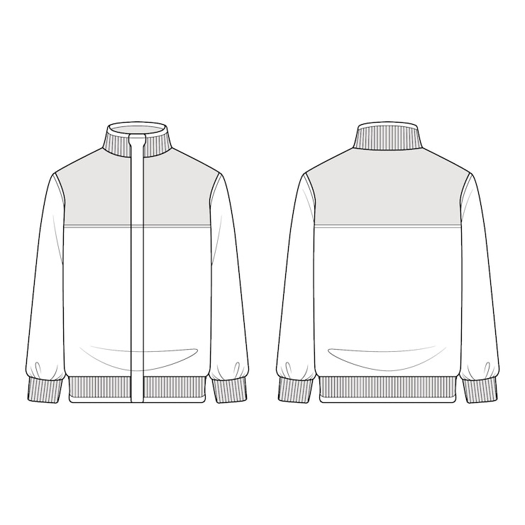 Vecteur gratuit illustration du contour de la veste dessinée à la main
