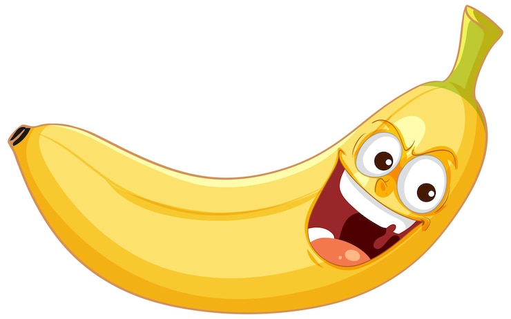 Vecteur gratuit illustration du dessin animé happy banana