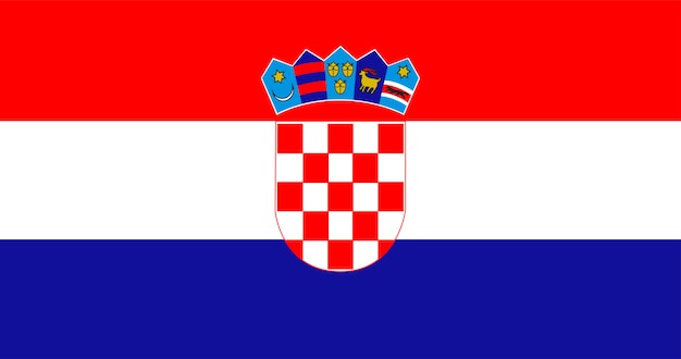 Illustration du drapeau de la Croatie