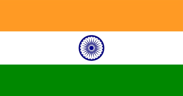 Illustration du drapeau de l&#39;Inde