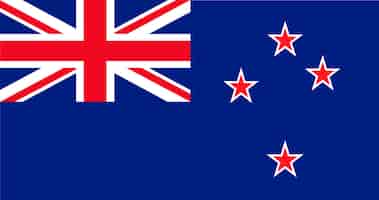 Vecteur gratuit illustration du drapeau de la nouvelle-zélande