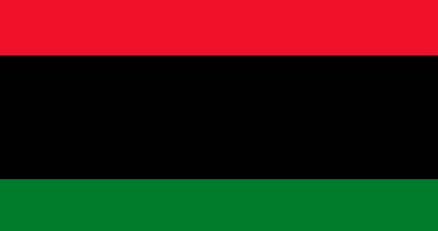 Illustration du drapeau panafricain