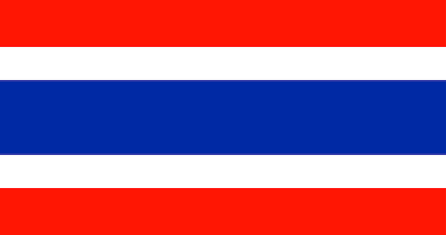 Vecteur gratuit illustration du drapeau de la thaïlande