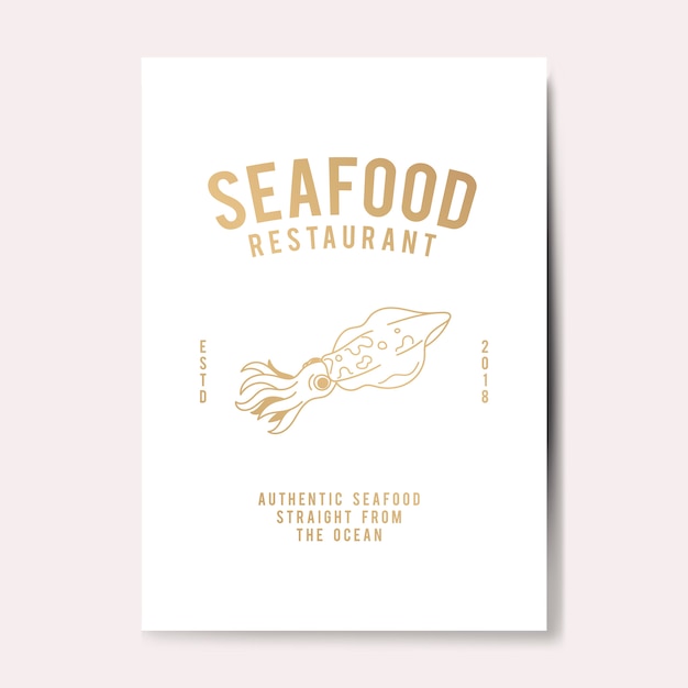 Illustration Du Logo Du Restaurant De Fruits De Mer