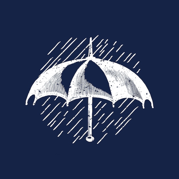 Vecteur gratuit illustration du logo parapluie classique