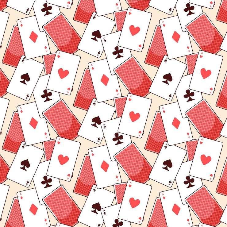 Vecteur gratuit illustration du motif des cartes à jouer
