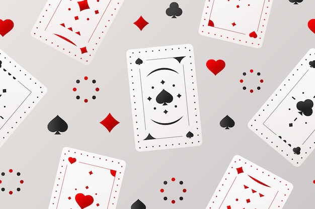 Vecteur gratuit illustration du motif des cartes à jouer