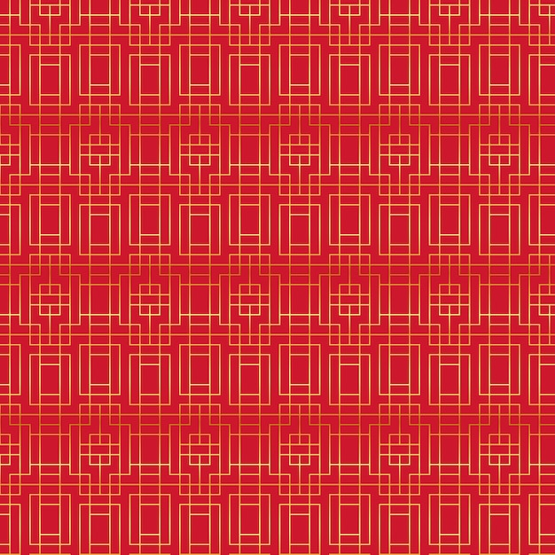 Vecteur gratuit illustration du motif chinois en gradient