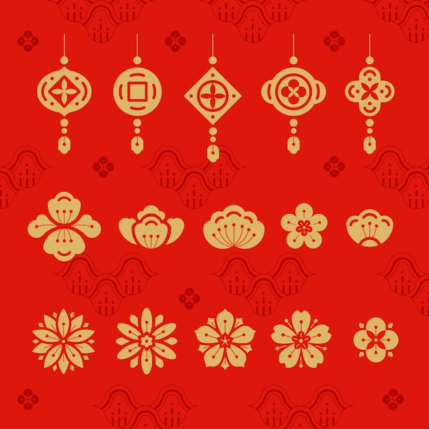 Illustration du nouvel an chinois