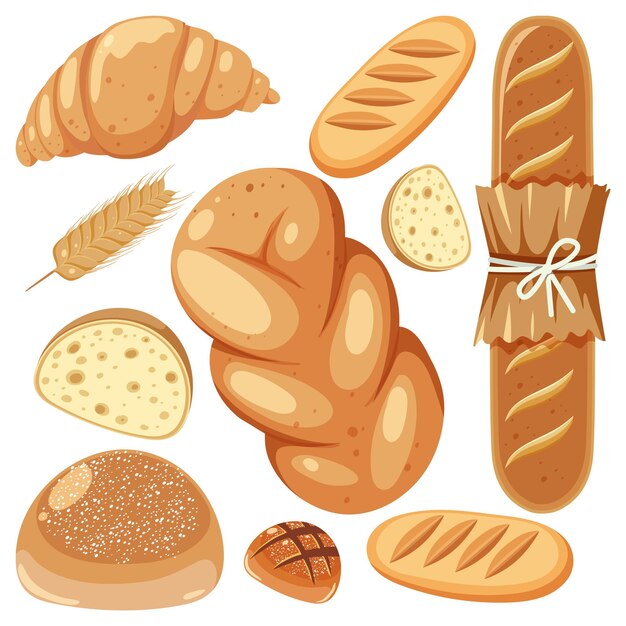 L'illustration du pain et de la boulangerie