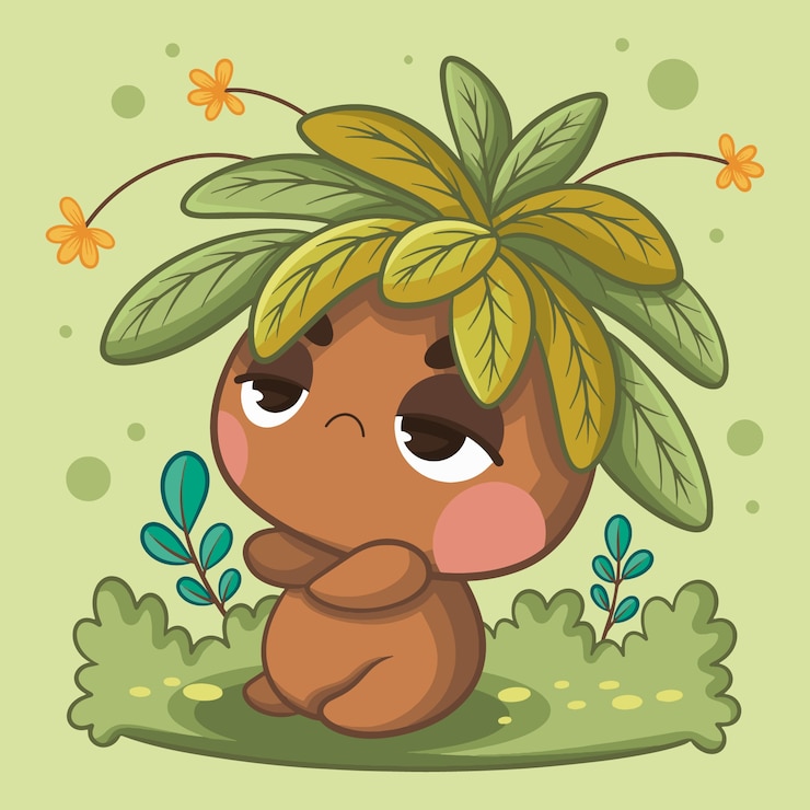 Vecteur gratuit illustration du personnage de frailejon