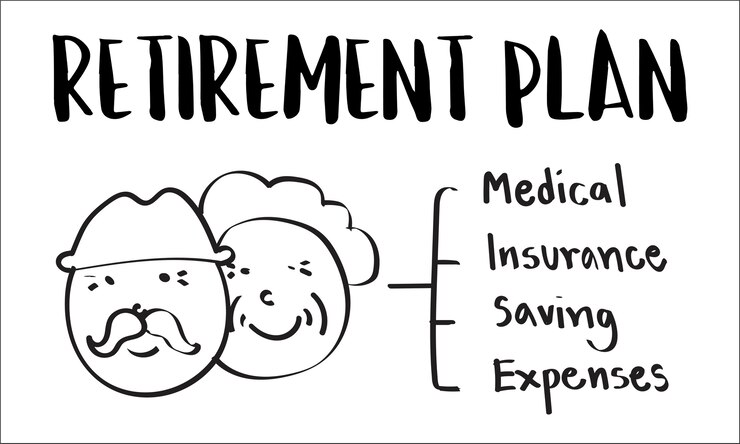 Vecteur gratuit illustration du plan de retraite