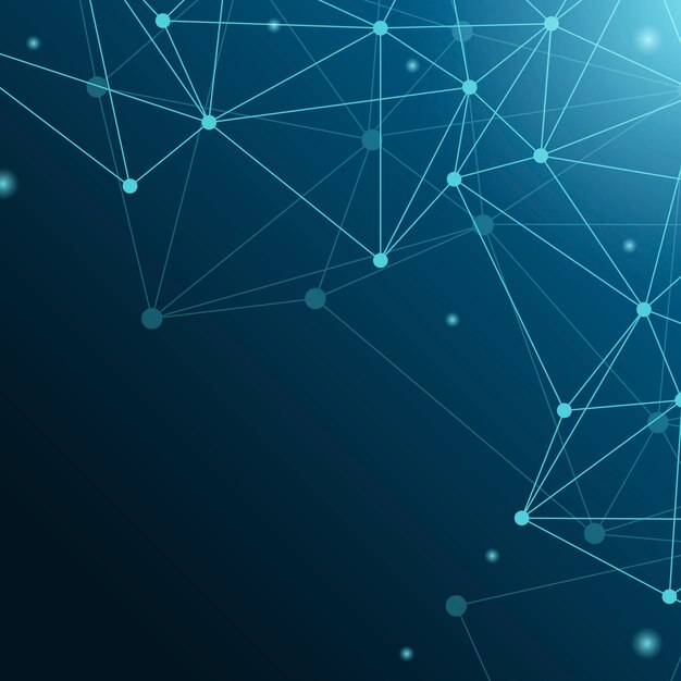 Illustration du réseau neuronal bleu