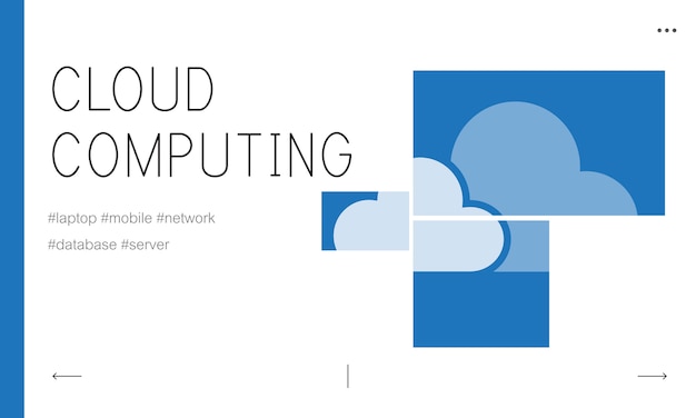 Vecteur gratuit illustration du stockage en nuage