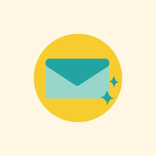 Vecteur gratuit illustration du symbole d'icône de courrier