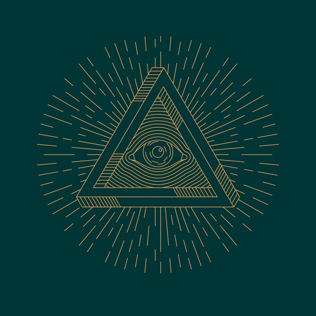 Illustration du symbole Illuminati