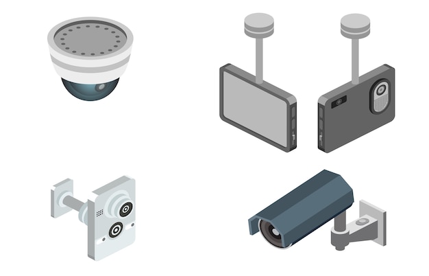 Vecteur gratuit illustration du système d'alarme de sécurité