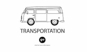 Vecteur gratuit illustration du transport