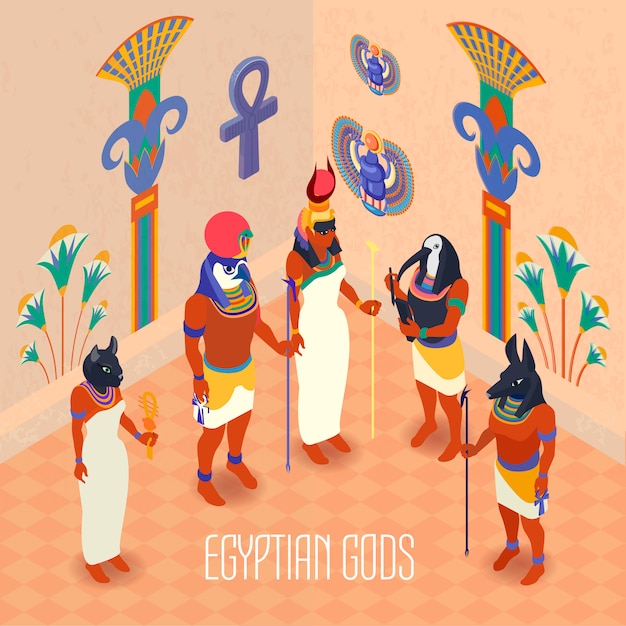 Vecteur gratuit illustration de l'egypte isométrique