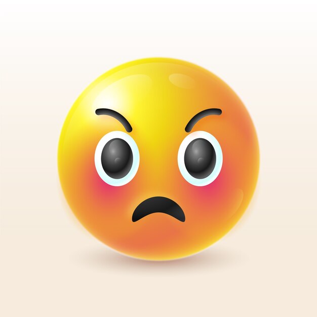 Illustration de l'émoji de la haine en gradient