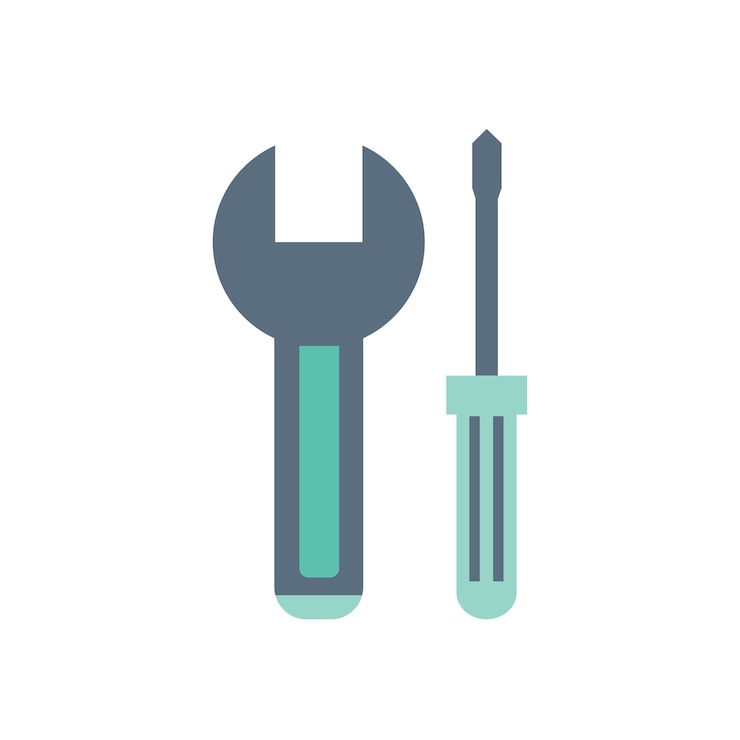 Vecteur gratuit illustration de l&#39;équipement d&#39;outillage