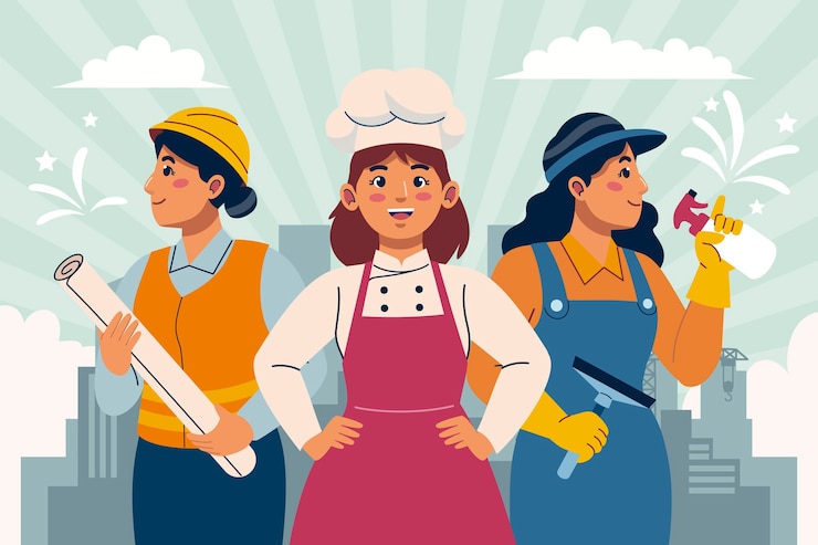 Vecteur gratuit illustration de femmes iraniennes dessinées à la main