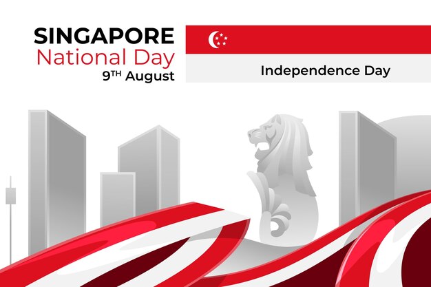 Illustration De La Fête Nationale De Singapour