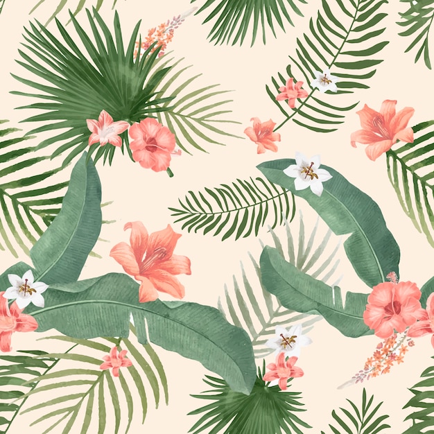 Illustration de feuillage tropical