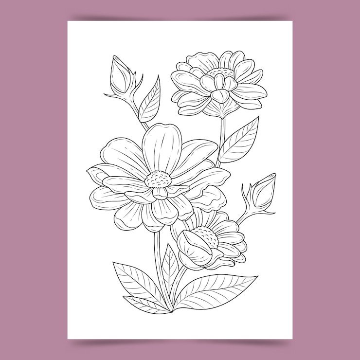 Vecteur gratuit illustration florale dessinée à la main
