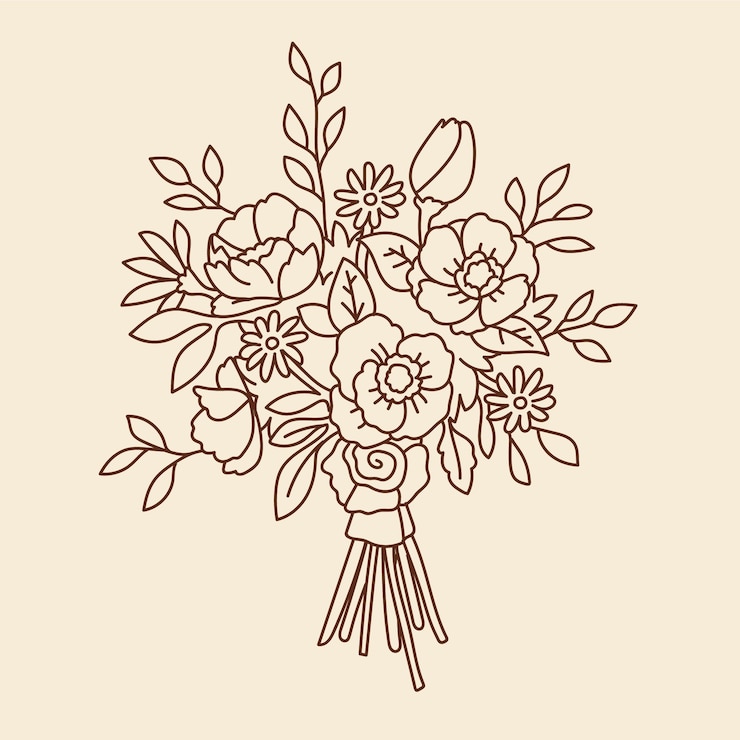 Vecteur gratuit illustration florale dessinée à la main