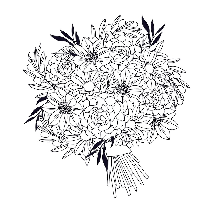 Vecteur gratuit illustration florale dessinée à la main