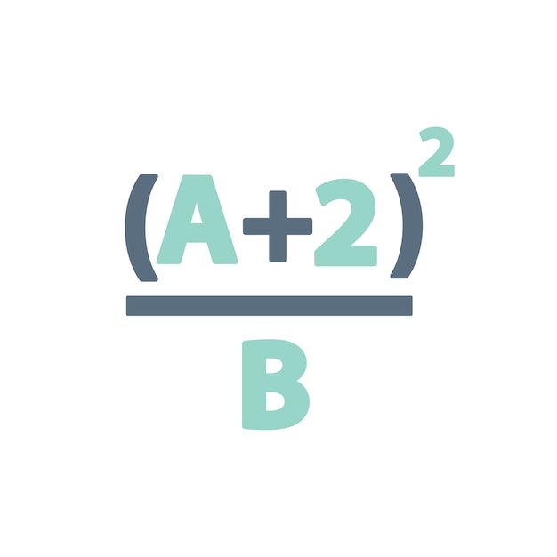 Vecteur gratuit illustration de la formule mathématique