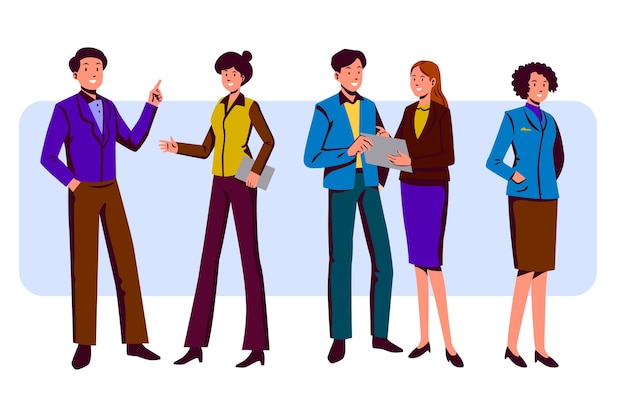 Illustration de gens d'affaires