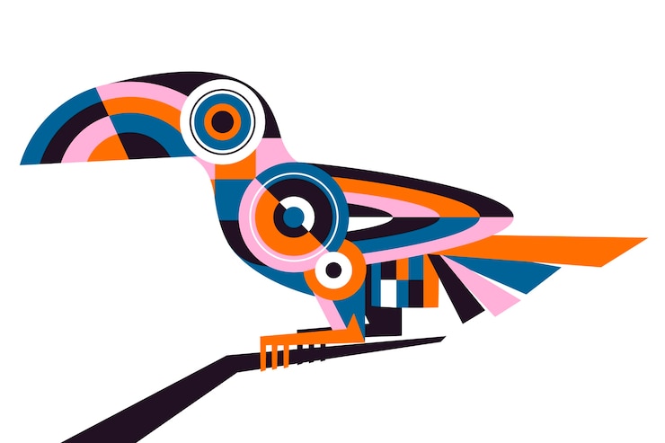 Vecteur gratuit illustration géométrique design plat