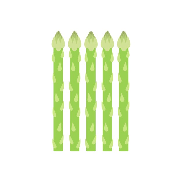 Illustration graphique d&#39;asperges vertes en bonne santé