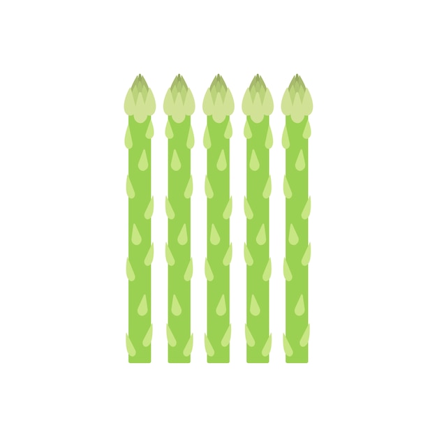 Illustration graphique d&#39;asperges vertes en bonne santé