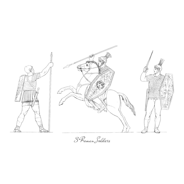 Vecteur gratuit illustration de la grèce antique