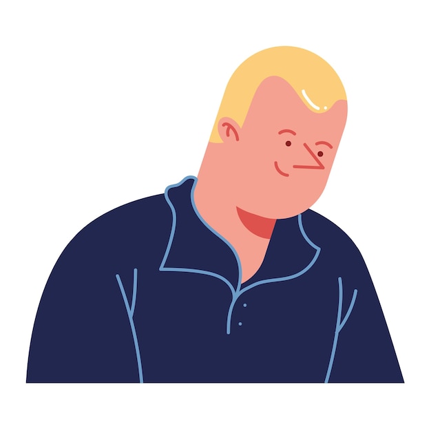 Vecteur gratuit illustration d'un homme blond