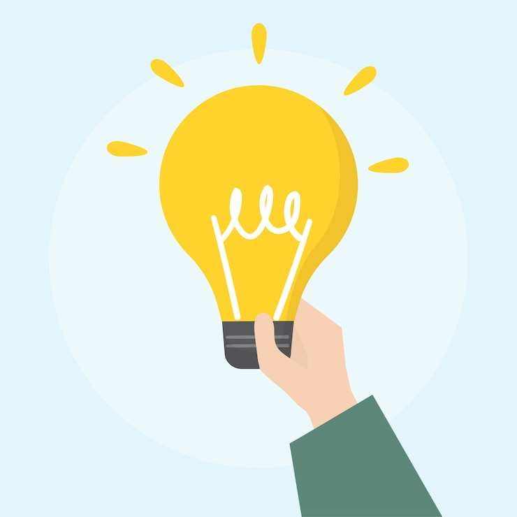 Vecteur gratuit illustration de l'icône de l'ampoule