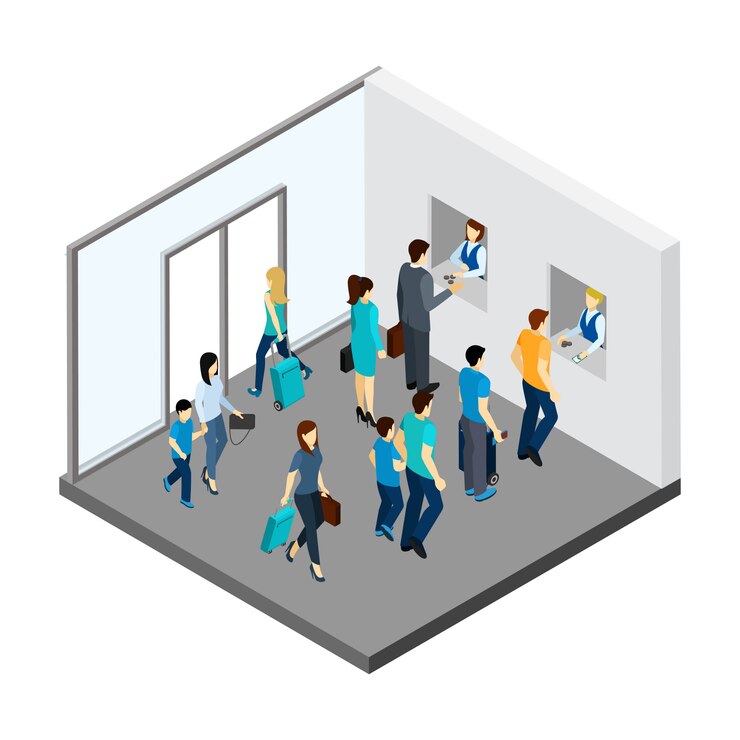 Vecteur gratuit illustration isométrique de personnes souterraines