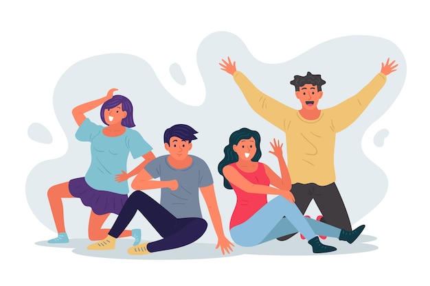 Illustration des jeunes
