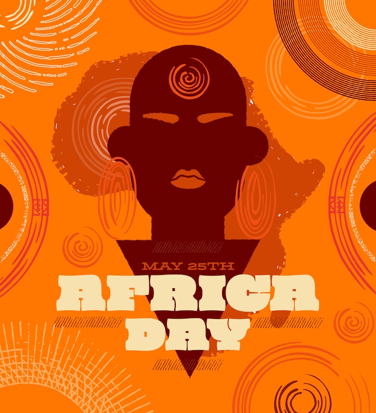 Vecteur gratuit illustration de jour plat afrique