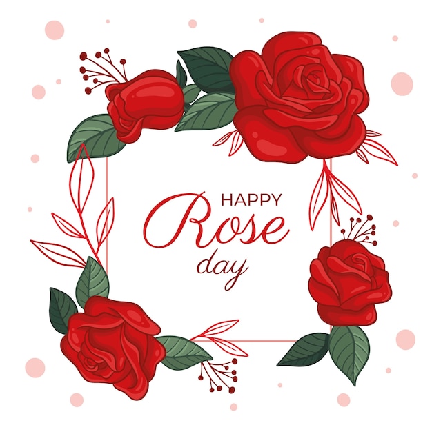 Illustration De Jour Rose Dessiné à La Main