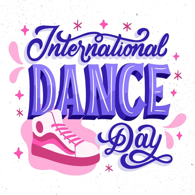 Vecteur gratuit illustration de la journée internationale de la danse dessinée à la main
