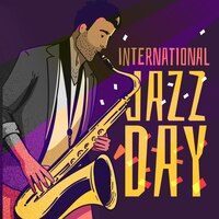 Vecteur gratuit illustration de la journée internationale du jazz dessinée à la main