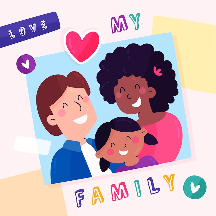 Vecteur gratuit illustration de la journée internationale des familles plat bio
