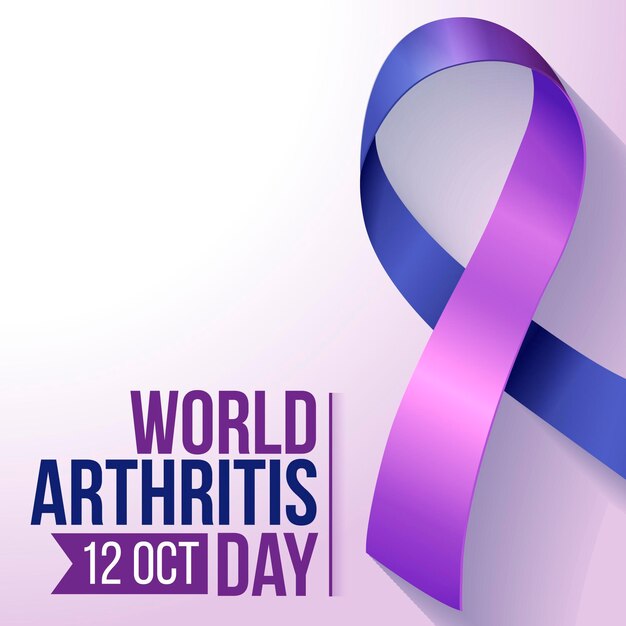 Illustration de la journée mondiale de l'arthrite en dégradé