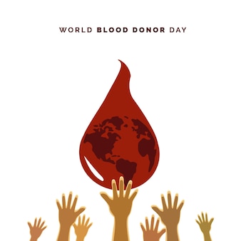Illustration journée mondiale du don de sang