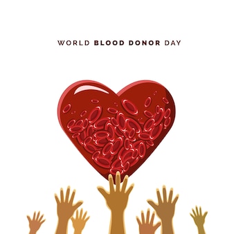 Illustration journée mondiale du don de sang
